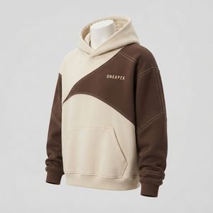 Men's <b>Sherpa</b> <b>Lined</b> Zip Up <b>Hoodie</b> Brown Oversized Fleece Sweatshirt with Kangaroo Pocket Winter Streetwear - Product Image 6