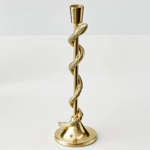 Luxury 4-Head Gold Metal Taper Candle Holder Modern Candelabra Stainless Steel Candlestick Stand For Wedding Table Centerpiece - Product Image 3