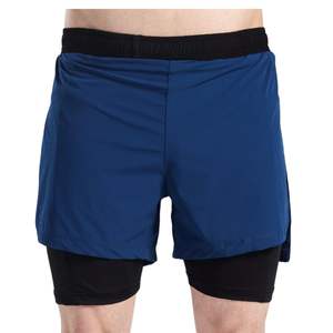 Pantalones Cortos de Baloncesto Personalizados para Hombre, de Doble Capa de Malla, para Gimnasio, Entrenamiento, Running, Fitness, con Forro de Compresión - Product Image 1