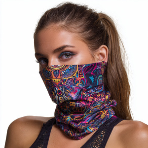 Bandana de sublimation anti-UV 100 % polyester, écharpe de cyclisme, cache-visage solaire, cache-cou respirant - Product Image 4