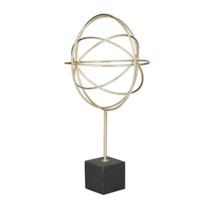 Sculpture en fer artistique contemporaine, élément de décoration élégant pour la décoration de maison de luxe, grande sculpture décorative en métal artistique de luxe - Product Image 1