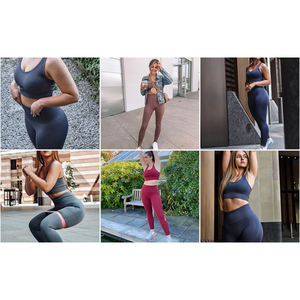 Ensemble de sport pour femme avec legging sculptant taille haute et haut à une bretelle, idéal pour le yoga et l'entraînement, tenue de sport sexy et décontractée - Product Image 6