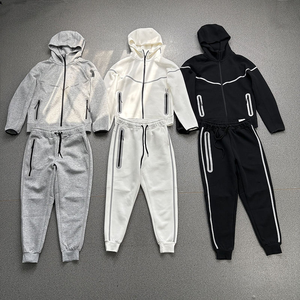 Survêtement Homme 2 Pièces en Polaire Technique Réfléchissante Tendance 2026 – Hoodie et Pantalon Lourds pour la Course à Pied - Product Image 4