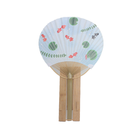 Éventail en bambou naturel peint à la main de style chinois pour mariage, décoration de la maison, cadeau
