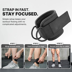 Wholesale <b>Cheap</b> Price Unisex Ankle Strap 8mm Neoprene <b>Padding</b> Non Slip Eco Friendly Sustainable Durable Adjustable Fit Strap - Product Image 4