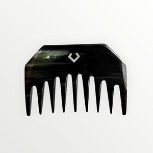 Peine de Cuerno de Vaca Natural Ecológico Moderno de Dientes Anchos Hecho a Mano para Desenredar el Cabello Rizado, Peine de Aseo para Hombres y Mujeres - Product Image 5