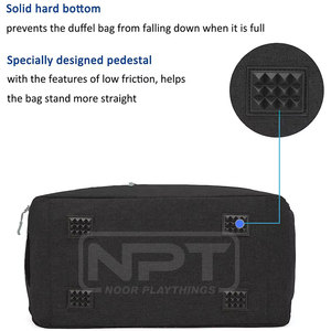Bolsa de lona personalizada de gran capacidad para viajes, deportes y gimnasio, con múltiples compartimentos y correa de hombro ajustable. - Product Image 2