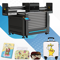 Impresora UV Plana Lingya 9060, Plotter de Inyección de Tinta Digital Automático para Impresión XP600 en Cerámica, Vidrio, Carcasas de Teléfono Móvil y Maletas