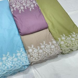 Tissu de coton luxueux à broderie lourde pour robes sophistiquées, robes de soirée élégantes, vêtements de fête haut de gamme, personnalisation de marque, vente en gros - Product Image 1
