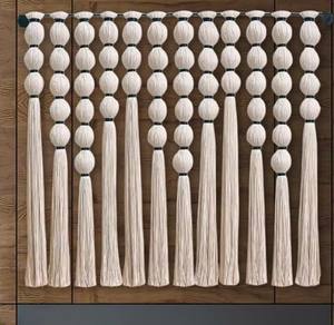 Tapiz de Macramé Hecho a Mano, Decoración de Pared Esférica, Adorno de Pared para el Hogar, Decoración de Lujo para Sala de Estar - Product Image 1