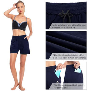 Pantalon décontracté pour femme à taille haute en polaire avec plusieurs poches, cordon de serrage et taille élastique, coupe décontractée - Product Image 4