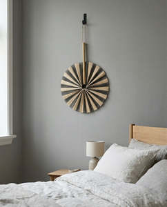 พัดลมติดผนังไม้ไผ่รักษ์โลก งานแฮนด์เมดจากไม้ไผ่ธรรมชาติ สำหรับตกแต่งบ้าน โรงแรม รีสอร์ท - Product Image 3