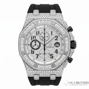 Reloj Audemars Piguet Royal Oak Offshore Cronógrafo con Diamantes, 41 mm, Acero Inoxidable, Octagonal, Analógico, Cristal de Zafiro, de Lujo para Hombre - Product Image 2