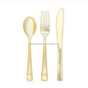 Ensemble de couverts de luxe personnalisable en acier inoxydable UCI, miroir, écologique, plaqué or, design de créateur, comprenant des couverts à thé et à café - Product Image 3