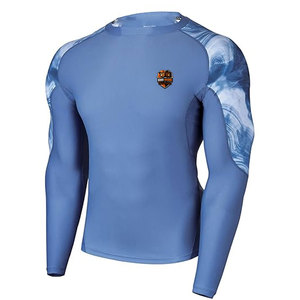 Camiseta Deportiva para Hombre, Protección UV, Spandex/Poliéster, Manga Larga, Secado Rápido, Transpirable, Cómoda, Perfecta para Entrenamiento en el Gimnasio y Deportes - Product Image 1