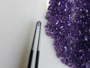 Ametyste naturelle africaine 4x2MM taille marquise, qualité supérieure, violet foncé, pierre précieuse en vrac pour la fabrication de bijoux - Product Image 2