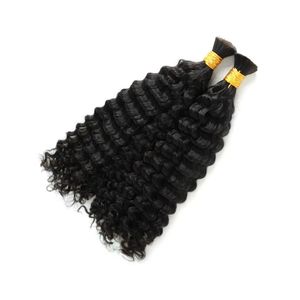 Extensions de cheveux humains indiens Remy à ondulations profondes, noir naturel doux, 3 paquets - Product Image 1