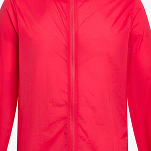 Veste de personnel unisexe rouge en micro-ripstop grande taille, légère, imperméable et coupe-vent, avec fermeture éclair intégrale et col montant - Product Image 6