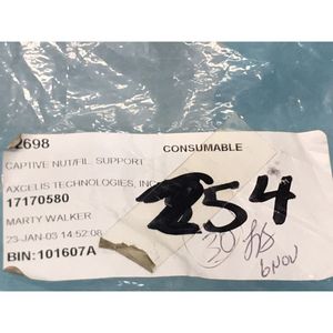 Lot de 23 AXCELIS 17170580 CAPTIVE NUT/FIL. Équipements et pièces semi-conductrices d'occasion fiables à l'échelle mondiale chez - Product Image 5