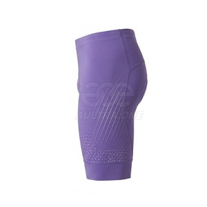 IMPROVEMENTS SPORTS Short de cyclisme pour homme, violet, trois quarts de longueur, ajusté, respirant, anti-humidité, séchage rapide, polyester - Product Image 3