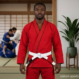 Vêtements de Jiu-Jitsu pour adultes et enfants en gros, uniforme de BJJ, tissage perlé, coton 350 GSM, kimono d'arts martiaux - Product Image 4