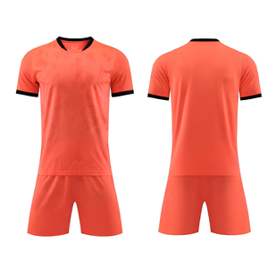 Tenues de football orange, maillots de football personnalisés, kits 100% polyester, impression numérique, vente en gros, fournisseur OEM, fabricant - Product Image 4