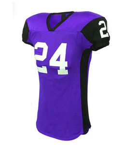 Vente en gros de maillots de football unisexes pour adultes, nouvelle conception, personnalisables, sublimation intégrale, 100% polyester, coupe courte, football américain - Product Image 4