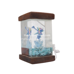 Resin Wood Art Decor Round Hand Painted <b>Space</b> Theme Home Decoration Made in Vietnam - Product Image 3
