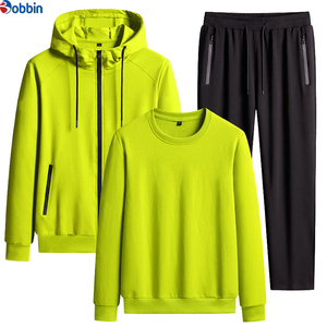 Conjunto Deportivo de Invierno Personalizado con Logotipo, 2 en 1, de Algodón Grueso y Felpa, Unisex, Transpirable, con Capucha Extra Grande y Cintura Elástica, para Hombre, 3 Piezas - Product Image 3