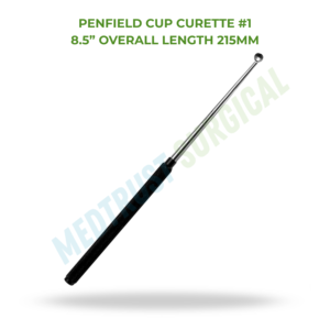 Cureta Penfield Cup No. 1 de 8.5 Pulgadas (215 mm), Instrumento Quirúrgico para Cirugía de Columna Vertebral, Herramienta de Curetaje de Tejidos Quirúrgicos - Product Image 2
