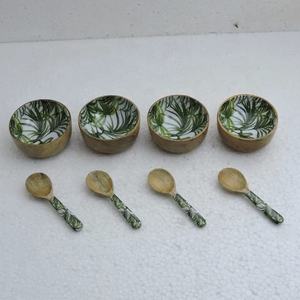 Cuenco de madera con Mango de color Natural, cuenco para ensalada - Product Image 5