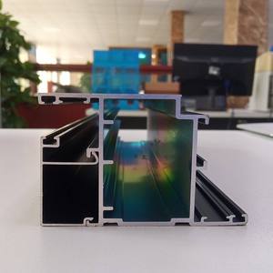 Profil de cadre de fenêtre et de porte en alliage d'aluminium anodisé SHALUMI Série 6000 Modèle M182 Décorations Tolerance 1% Fabriqué par Song Hong - Product Image 3