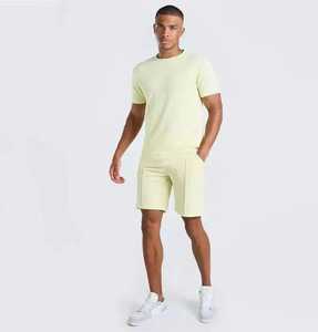 Conjunto de camiseta y pantalones cortos, conjunto informal de dos piezas, conjunto de pantalones cortos de algodón, transpirable. - Product Image 6