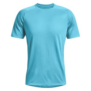 Camiseta de Punto para Hombre, Nueva Colección 2026, Cuello Redondo, Color Sólido, Manga Corta, Corte Regular, Secado Rápido, Informal, Azul, para Gimnasio - Product Image 3