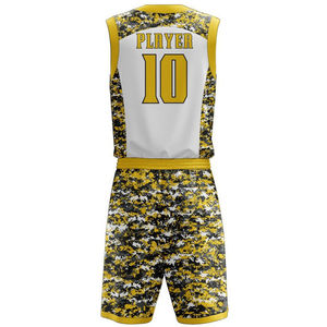 Großhandel Maßgeschneiderte Basketball-Trikots Uniform-Set aus Mikromesh-Gewebe Personalisierte Spielernamen Highschool-Teamkleidung OEM ODM - Product Image 6