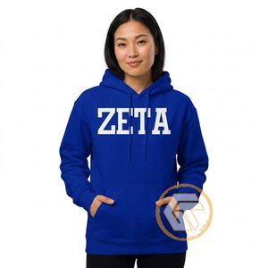 GREEK TREASURES Sudadera con Capucha Personalizable para Adultos, Invierno, Zeta Phi Beta, para Mujer, con Bordado a Máquina en la Parte Delantera, de Algodón y Felpa - Product Image 1