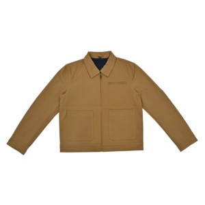 Veste bomber Detroit en toile pour hommes, vierge, robuste, personnalisable, vintage, en sergé de coton teint uni, vente en gros - Product Image 2