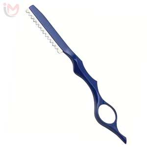 Navajas de barbero de color negro y dorado, de acero inoxidable de grado quirúrgico, navajas de afeitar para hombres, navajas para uso en salones de belleza, OEM - Product Image 2