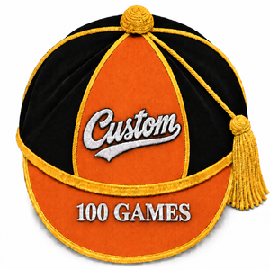 Casquette de cérémonie en velours de haute qualité, 6 panneaux, pour récompenses sportives, broderie 3D personnalisée, réglable, unisexe - Product Image 4