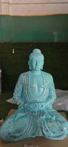 Estatua de Buda de Fibra de Vidrio Ligera y Personalizable, Escultura de Resina de Tamaño Real, Duradera, Impermeable e Irrompible para Interiores/Exteriores - Product Image 6
