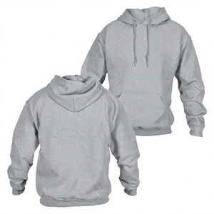 High Quality Hot-Selling Wholesale Unisex Black Oversized Polyester Hoodies Blank <b>Pullover</b> Ready for Embroidery - Product Image 1