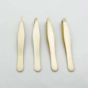 Juego de Pinzas para Cejas Doradas, Pinzas para Depilación de Cejas, Pinzas de Acero Inoxidable para Depilación de Cejas - Product Image 6