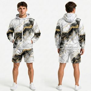 Charcoal Red Line Men Windbreaker Short Sets Durable Polyester Water Repellent <b>Hooded</b> Casual Wear Windbreaker Short Sets - Product Image 2