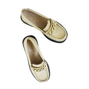 Mocassin élégant décontracté fauve - Product Image 1