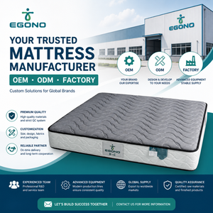 ที่นอนพ็อกเก็ตสปริง EGONO BC คุณภาพพรีเมียม ระบบสปริงแยกอิสระ ที่นอนนุ่มสบายสำหรับห้องนอนโรงแรม - Product Image 1