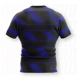 New Custom Design Printed Quick Dry Breathable Polyester Cotton Blend <b>Material</b> Men's Plus Size High Quality Rugby Jersey Custom - Product Image 4