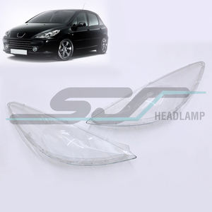 Lente de Plástico para Faro Delantero de Coche Nuevo para Peugeot 307 (2008-2013), Material de PC, Transparente, Izquierdo/Derecho - Product Image 5