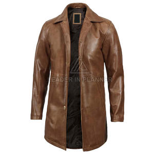 Manteau en cuir décontracté pour homme, nouvelle collection hiver, design tendance, qualité supérieure, service OEM, prix bas - Product Image 4
