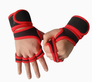 Gants de fitness respirants en maille à demi-doigts avec sangle de poignet réglable pour la musculation en salle de sport, gants d'entraînement unisexes - Product Image 3