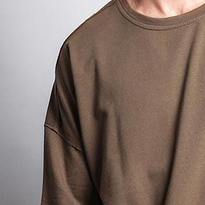 T-shirt Homme Oversize en Coton Lavé Vintage de Haute Qualité, Grammage Lourd, Vente en Gros, OEM - Product Image 3